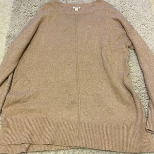 Long sweater tan